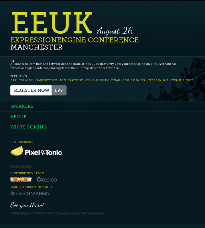 EEUK: 1st EE Conference in UK! (8/26)
