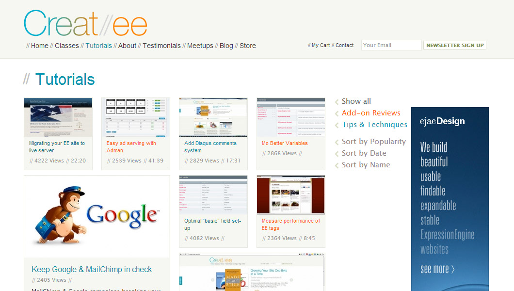 Creat-ee’s opens new Tutorials section